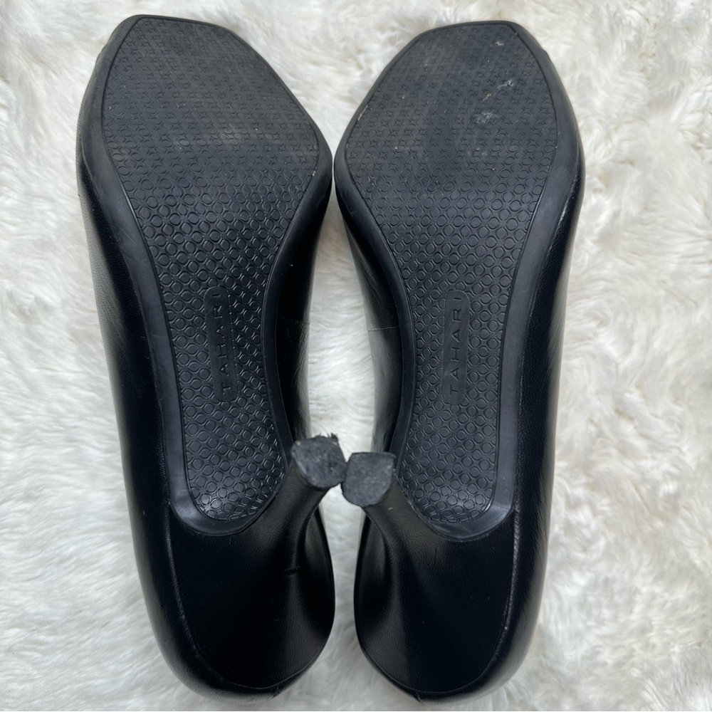 Tahari Peep-Toe Heels Black & Leopard Print Size 9.5 - Picture 8 of 16